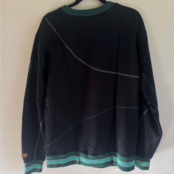 Bel-Air Athletics Men’s Sweatshirt crew neck XL black green varsity will smith - Picture 3 of 3